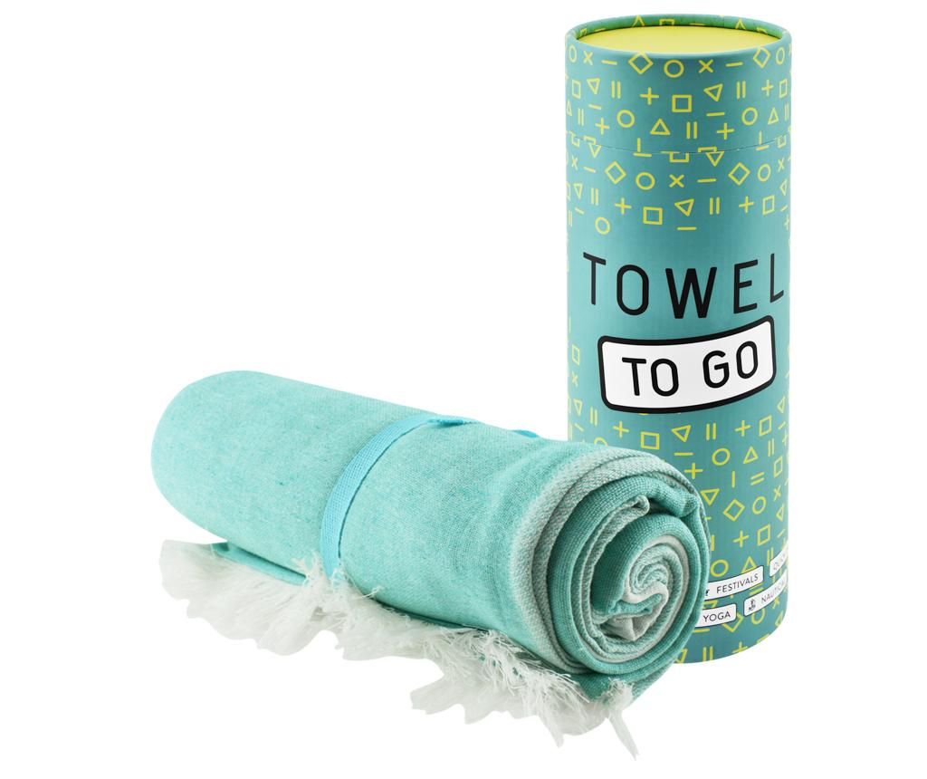 Prosop de plaja Star Blue 100×180 cm – Towel to GO, Albastru Towel to GO